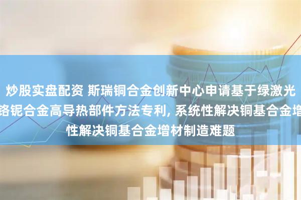 炒股实盘配资 斯瑞铜合金创新中心申请基于绿激光SLM制备铜铬铌合金高导热部件方法专利, 系统性解决铜基合金增材制造难题