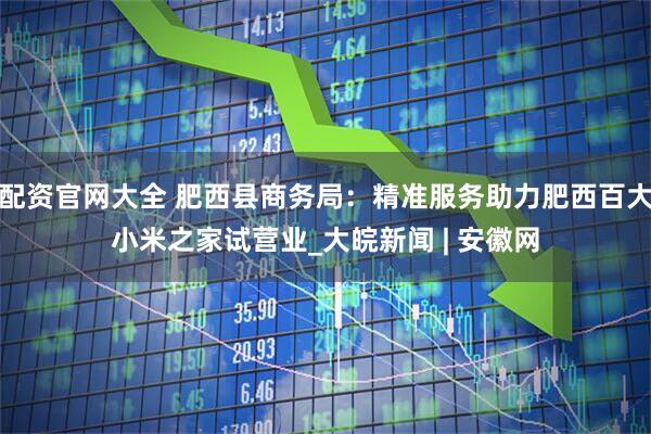 配资官网大全 肥西县商务局：精准服务助力肥西百大小米之家试营业_大皖新闻 | 安徽网